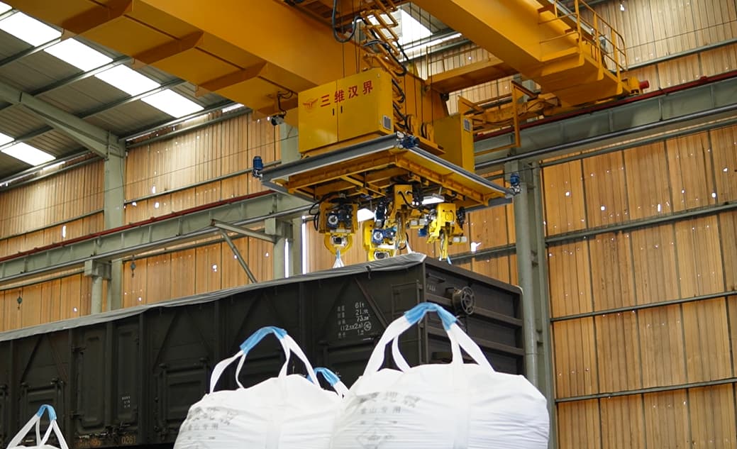 火車噸袋全自動(dòng)裝車機(jī)